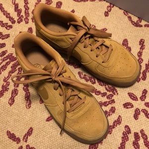 Nike Brown Suede Air Force 1s